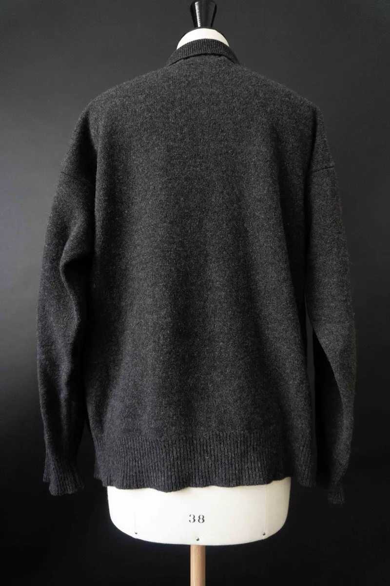 Vintage Pullover, Anthrazit, M–XL