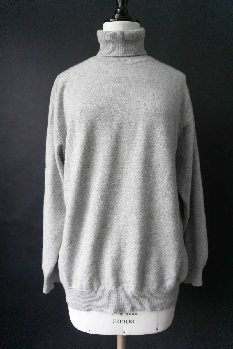 Vintage Kaschmir Rollkragen-Pullover, M–L