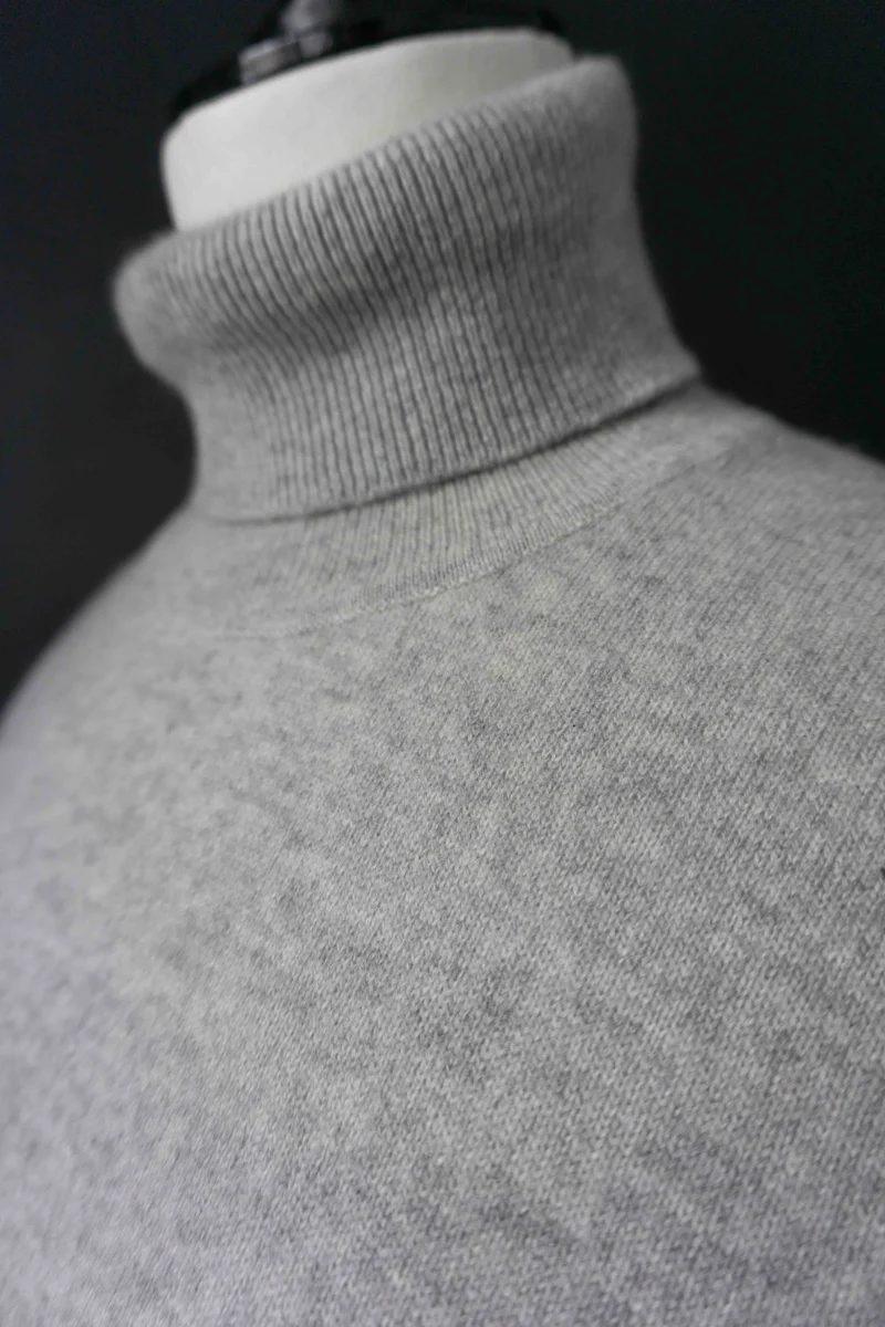 Vintage Kaschmir Rollkragen-Pullover, M–L