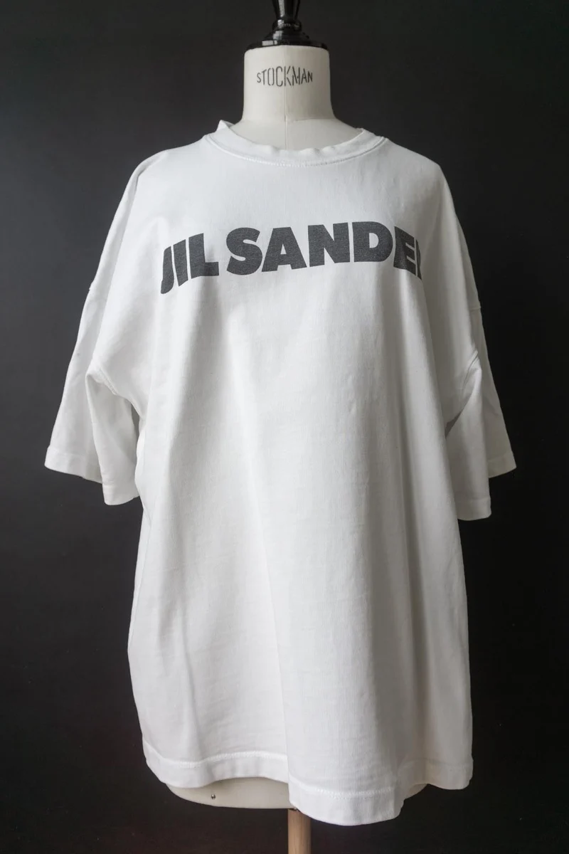 Jil Sander Logo T-Shirt aus Baumwolle – Oversized Fit, S–L