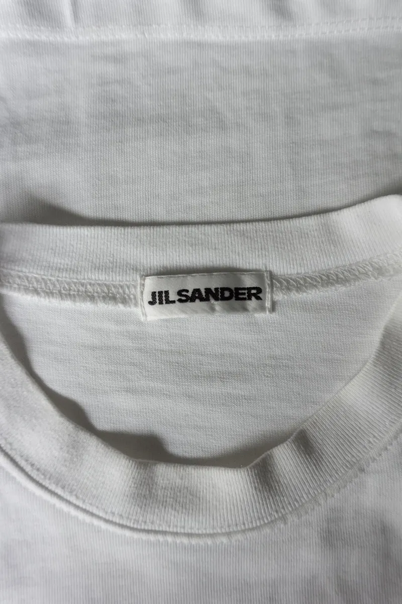 Jil Sander Logo T-Shirt aus Baumwolle – Oversized Fit, S–L