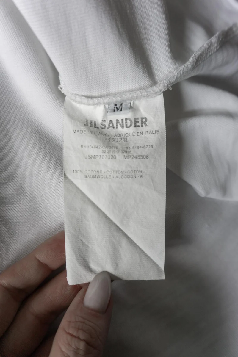 Jil Sander Logo T-Shirt aus Baumwolle – Oversized Fit, S–L