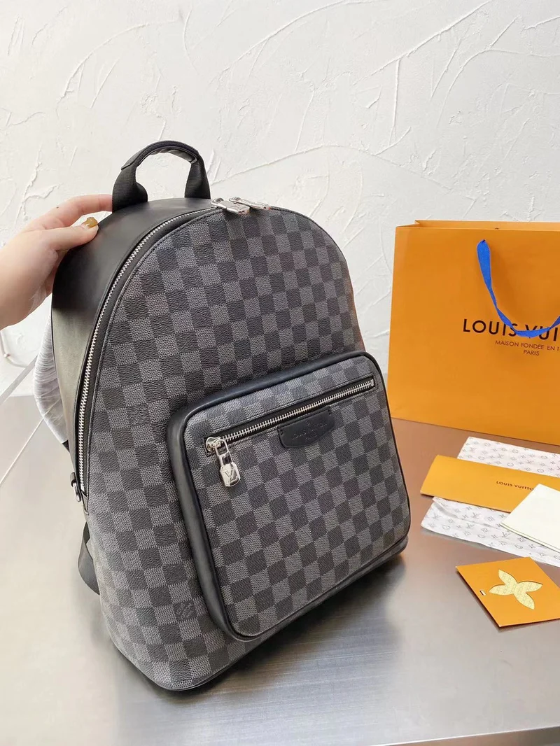 Black Leather Backpack
