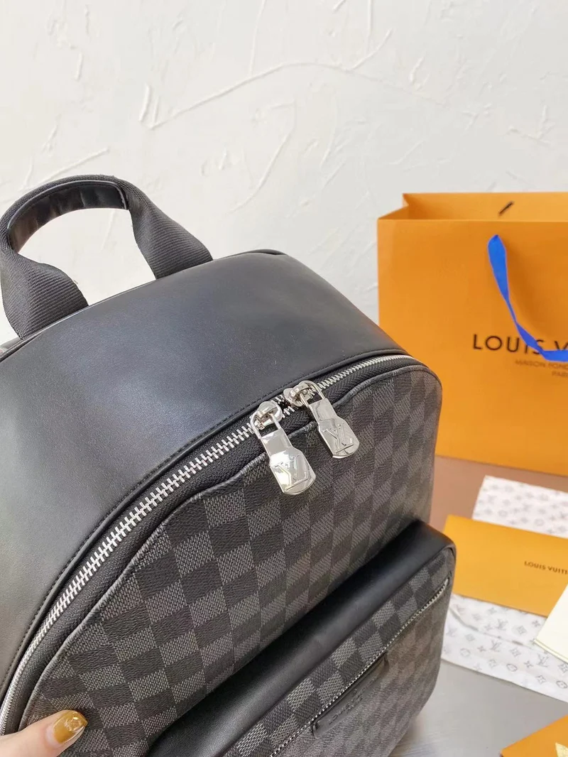 Black Leather Backpack