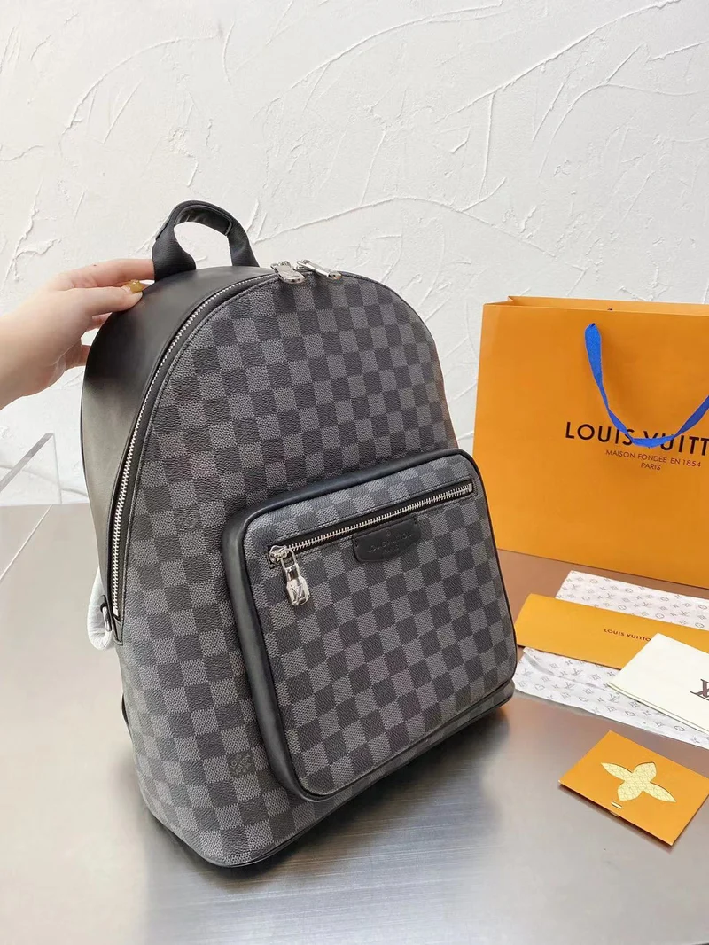 Black Leather Backpack
