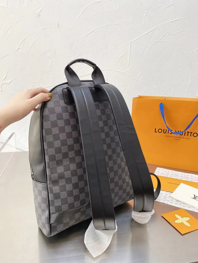Black Leather Backpack