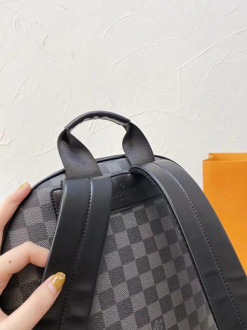Black Leather Backpack