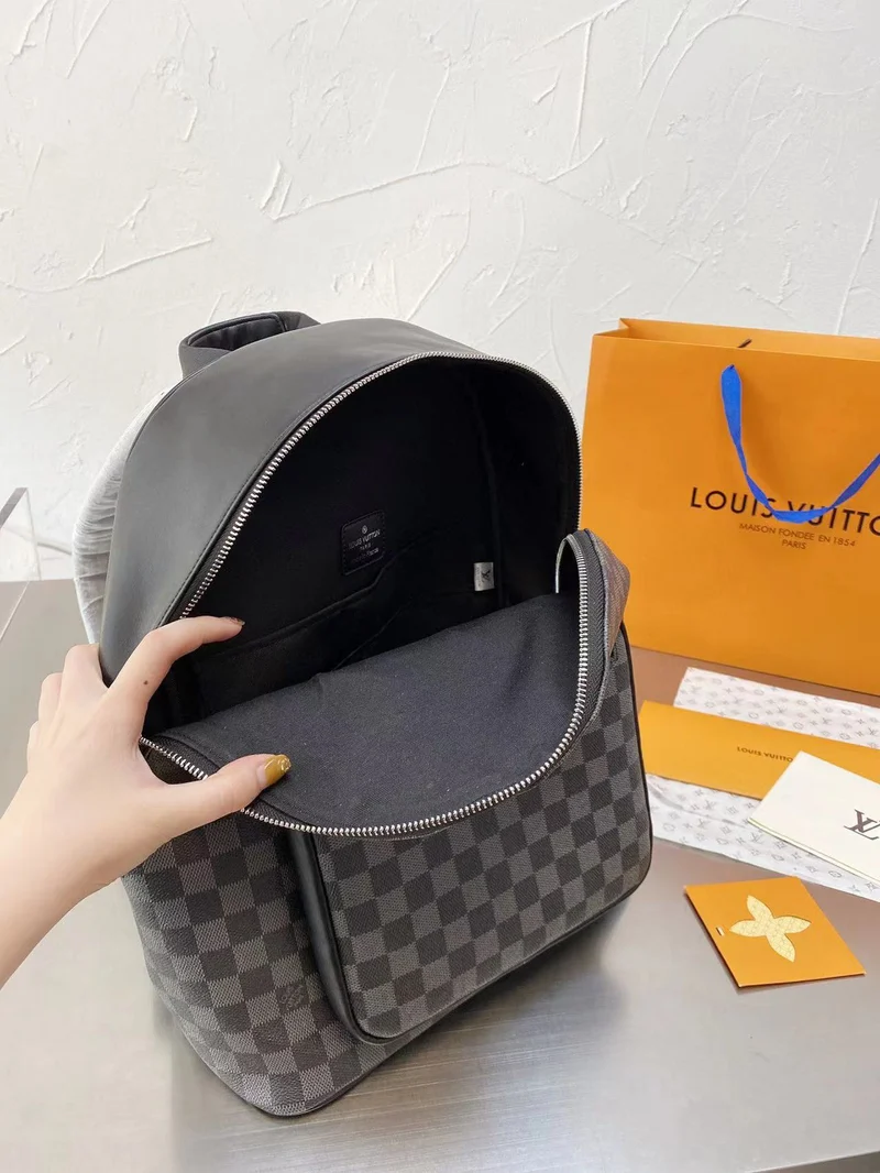 Black Leather Backpack
