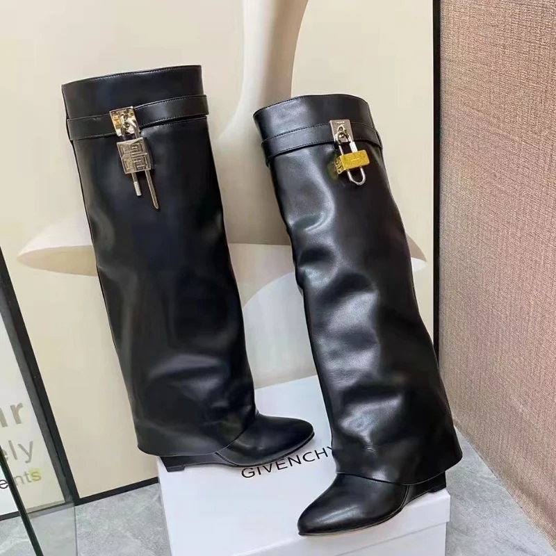 Shark Leather Boots