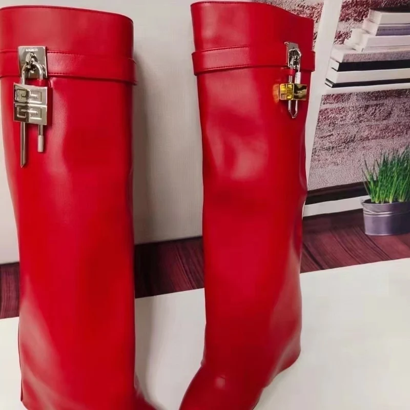 Shark Leather Boots