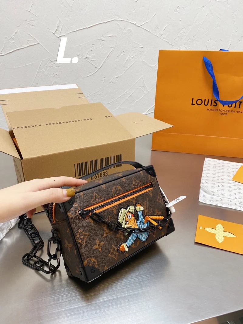 Square Box Leather Bag