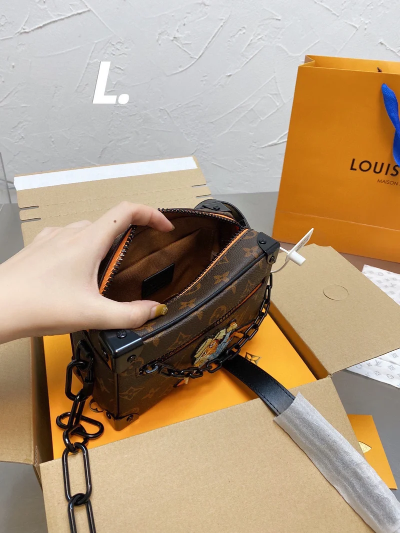 Square Box Leather Bag