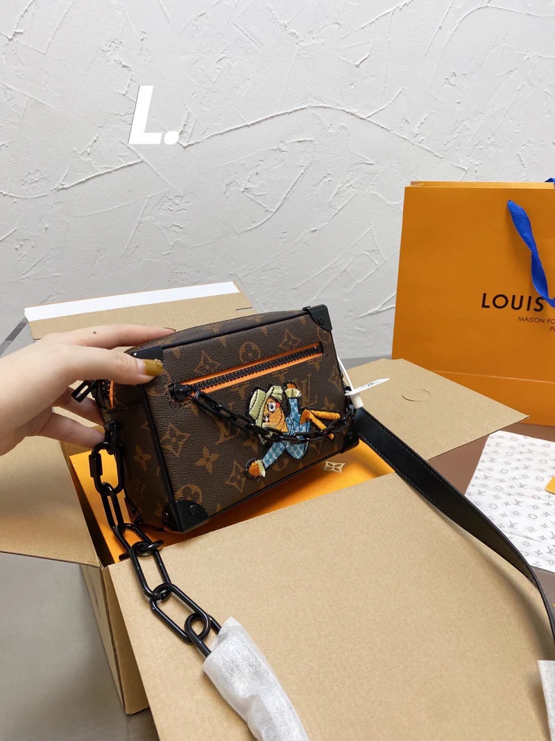 Square Box Leather Bag