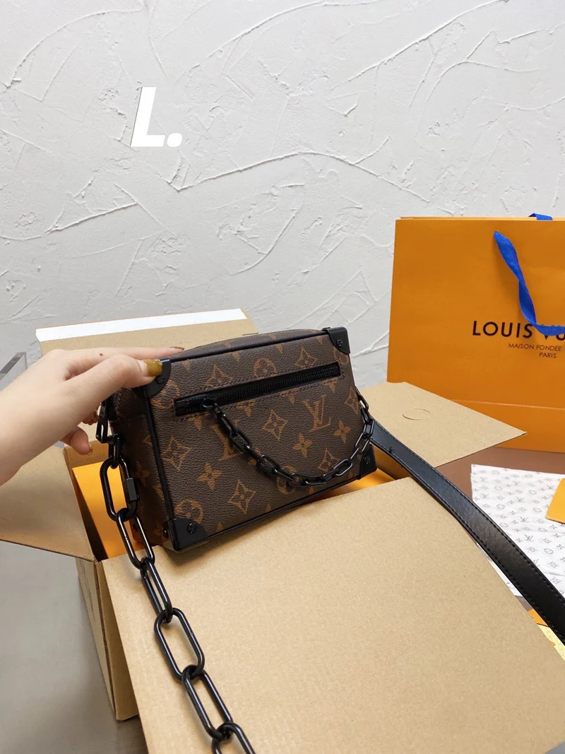 Square Box Leather Bag