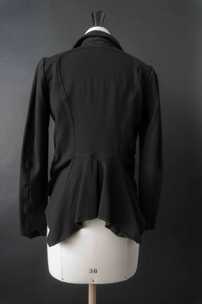 Vintage witchy Blazer, tailliert, Schwarz, S