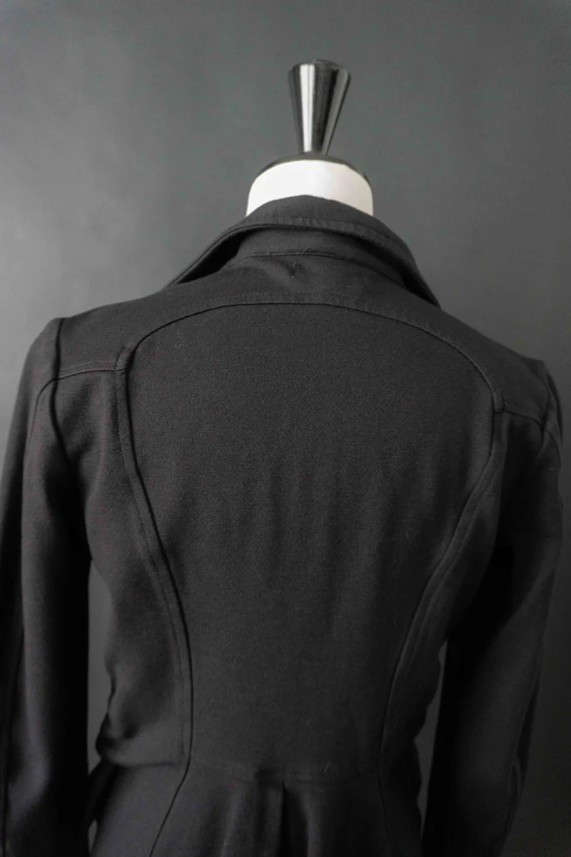 Vintage witchy Blazer, tailliert, Schwarz, S