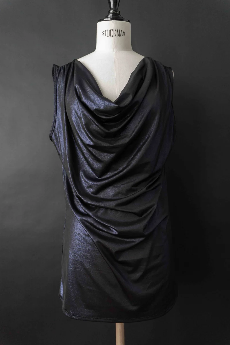Vintage 90s Wasserfall Top, M–L