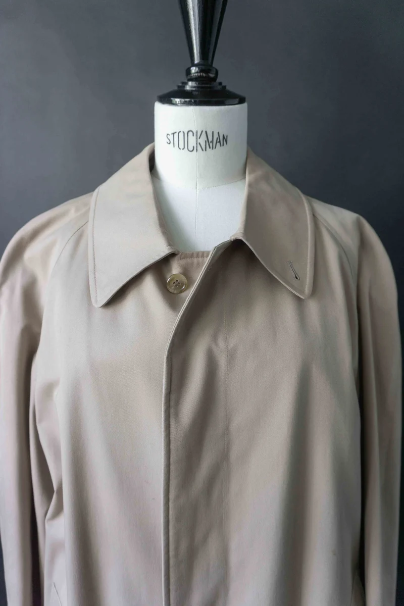 Burberrys Car Coat Beige – Vintage 80s Nova Check, M–L