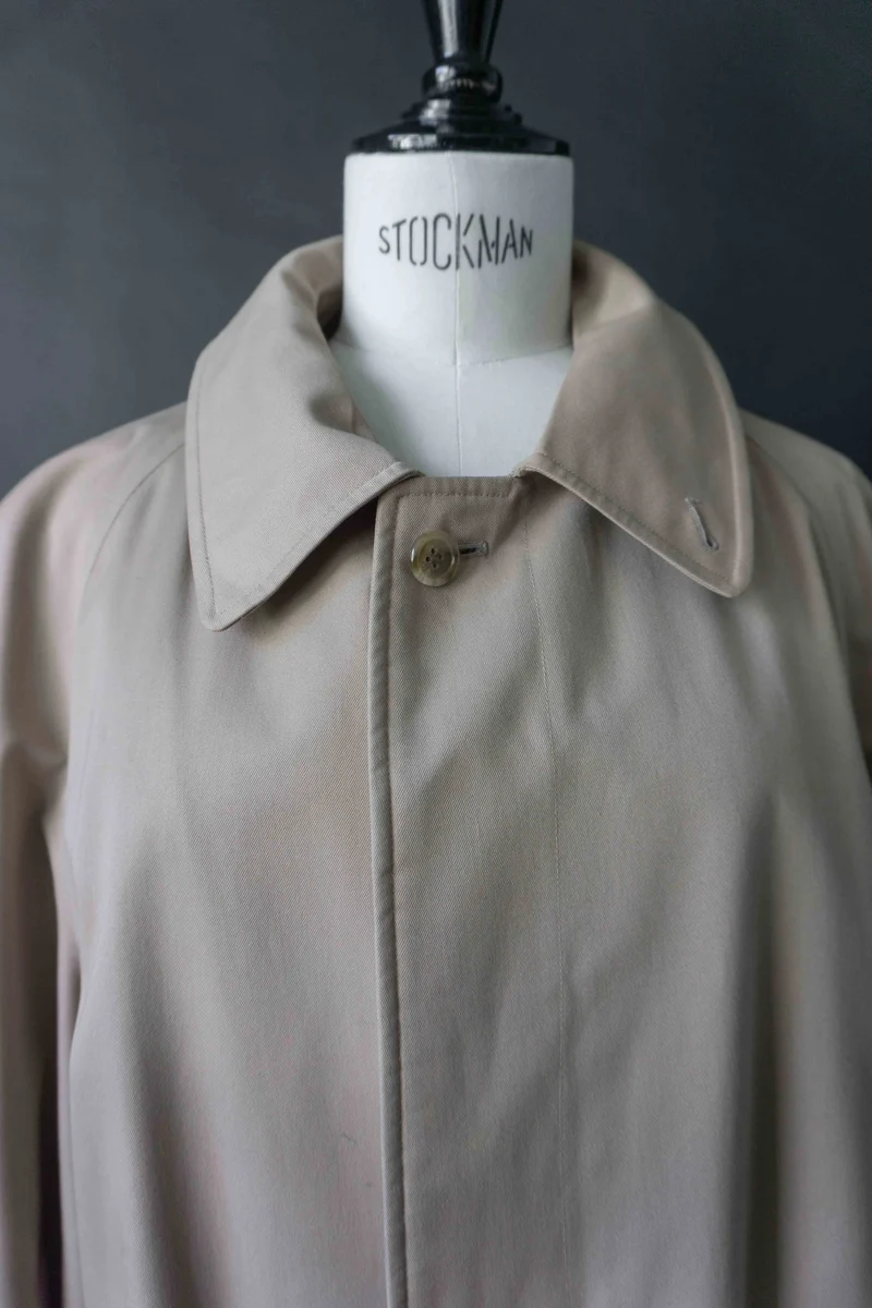 Burberrys Car Coat Beige – Vintage 80s Nova Check, M–L