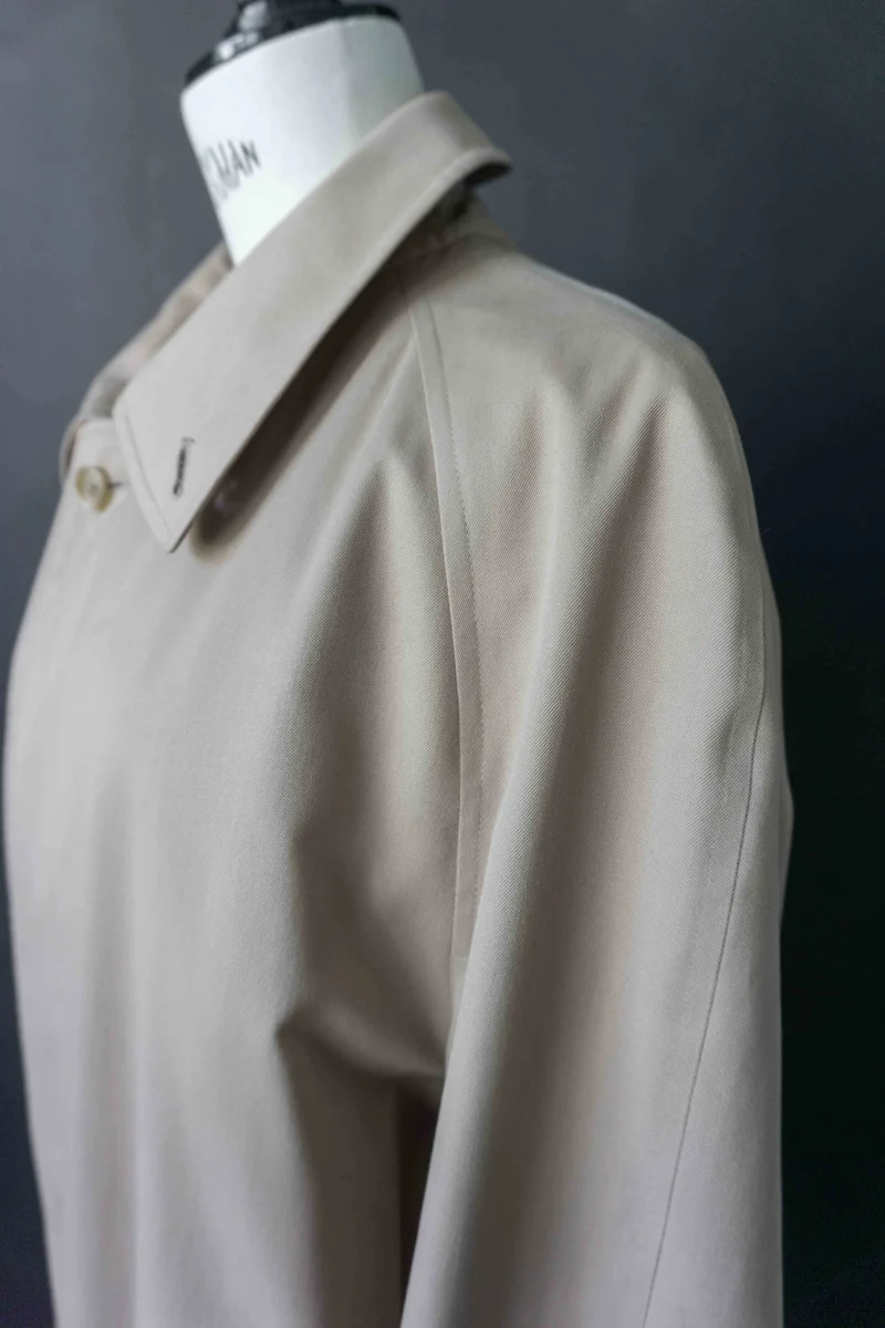 Burberrys Car Coat Beige – Vintage 80s Nova Check, M–L