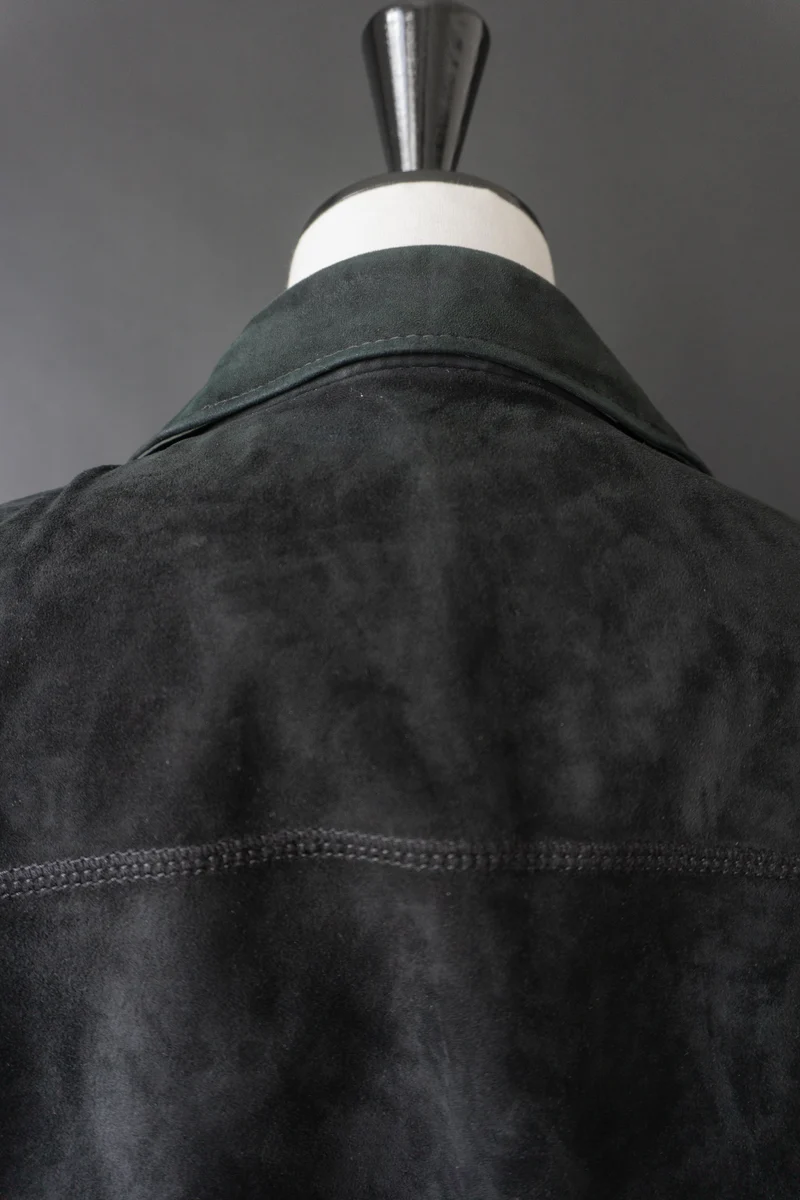 Vintage Nubukleder Jacke, Lederjacke Midnight 70s/80s, XS–M