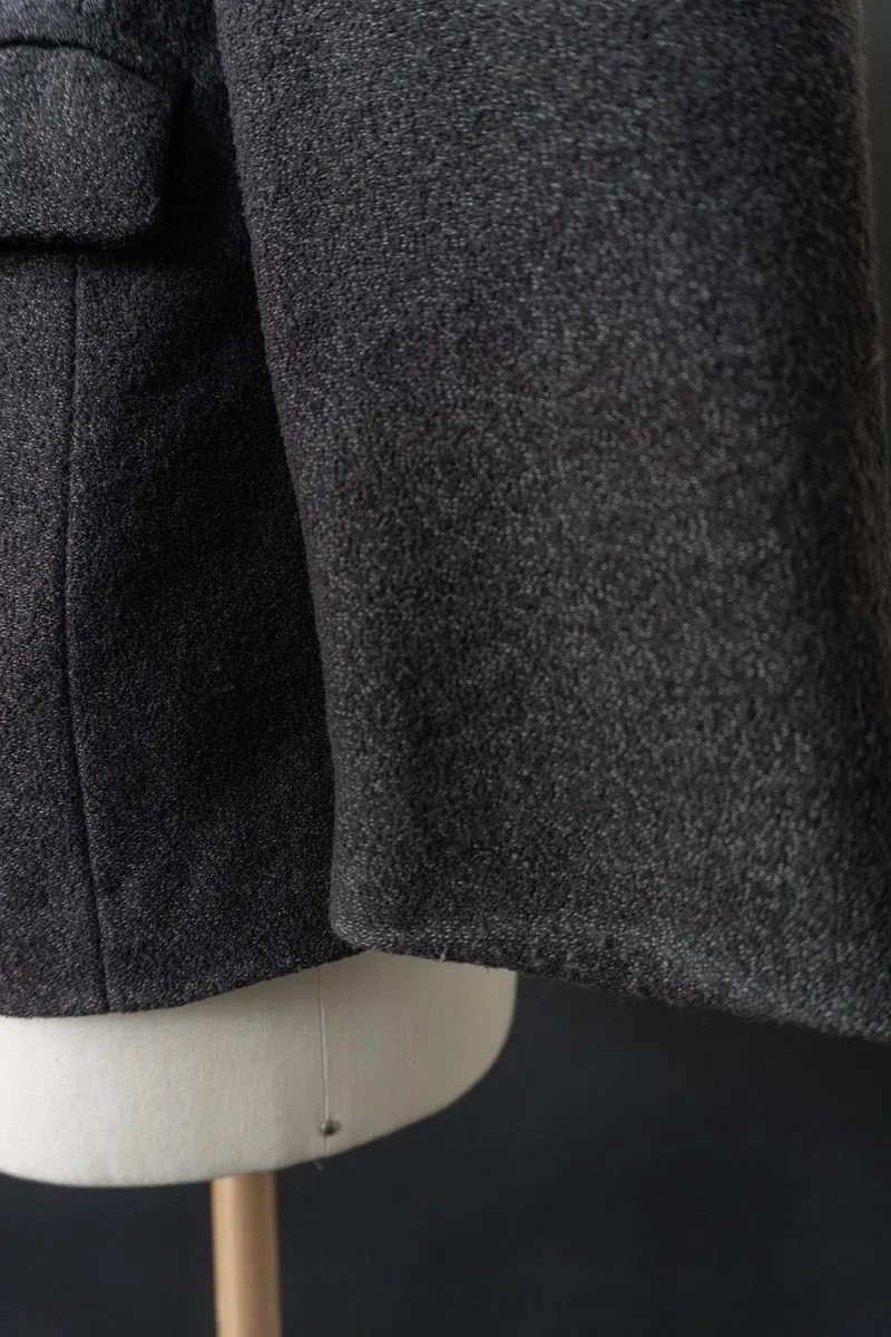 Vintage 80s Jean Paul Gaultier Blazer, Schurwolle mit Schalkragen, S–M