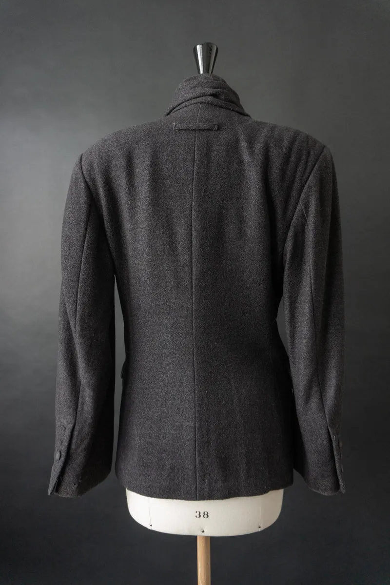 Vintage 80s Jean Paul Gaultier Blazer, Schurwolle mit Schalkragen, S–M