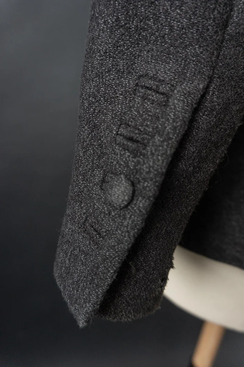 Vintage 80s Jean Paul Gaultier Blazer, Schurwolle mit Schalkragen, S–M