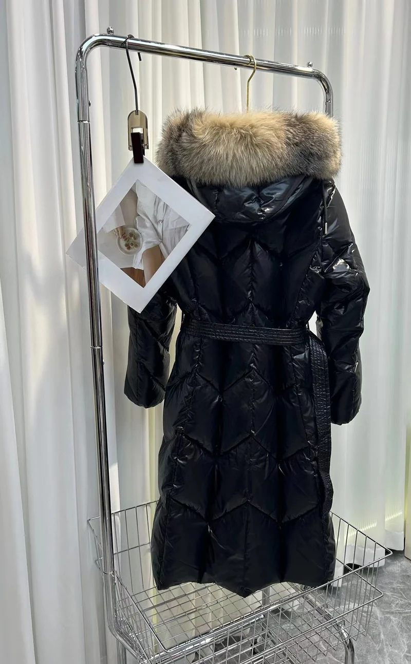 Long Fur Hooded Coat