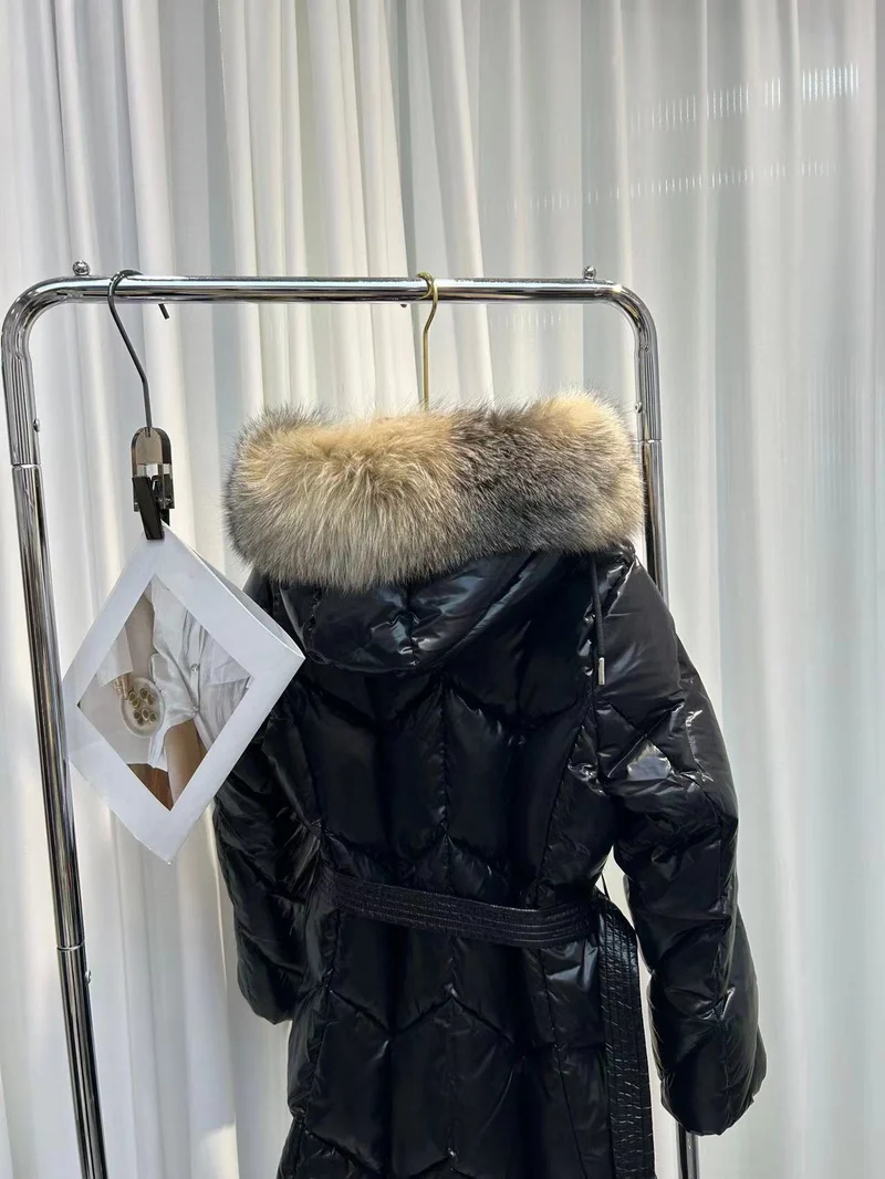 Long Fur Hooded Coat