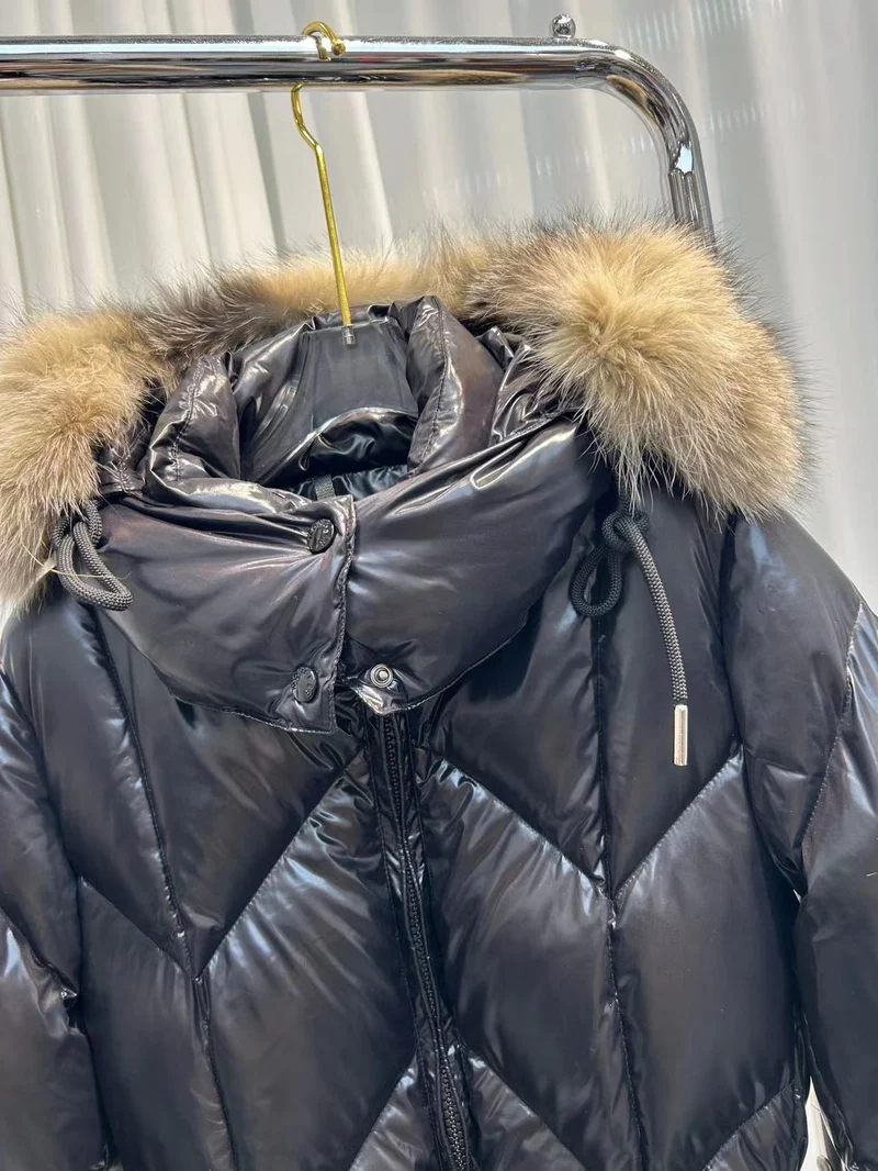 Long Fur Hooded Coat
