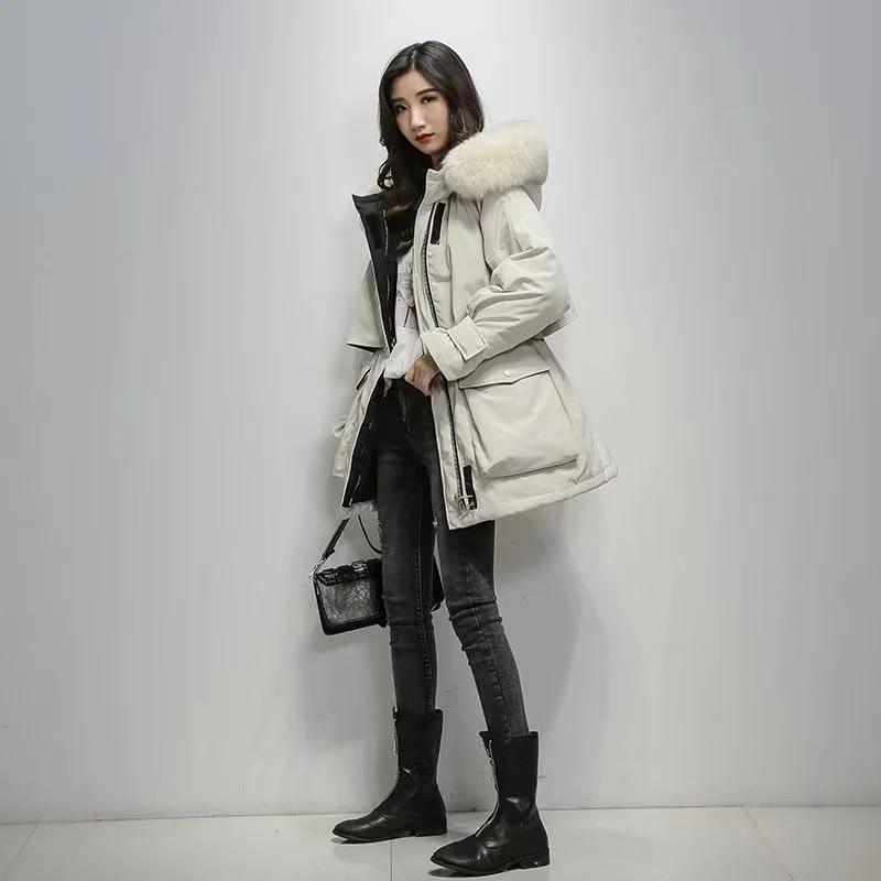 Fox Fur Hooded Coat