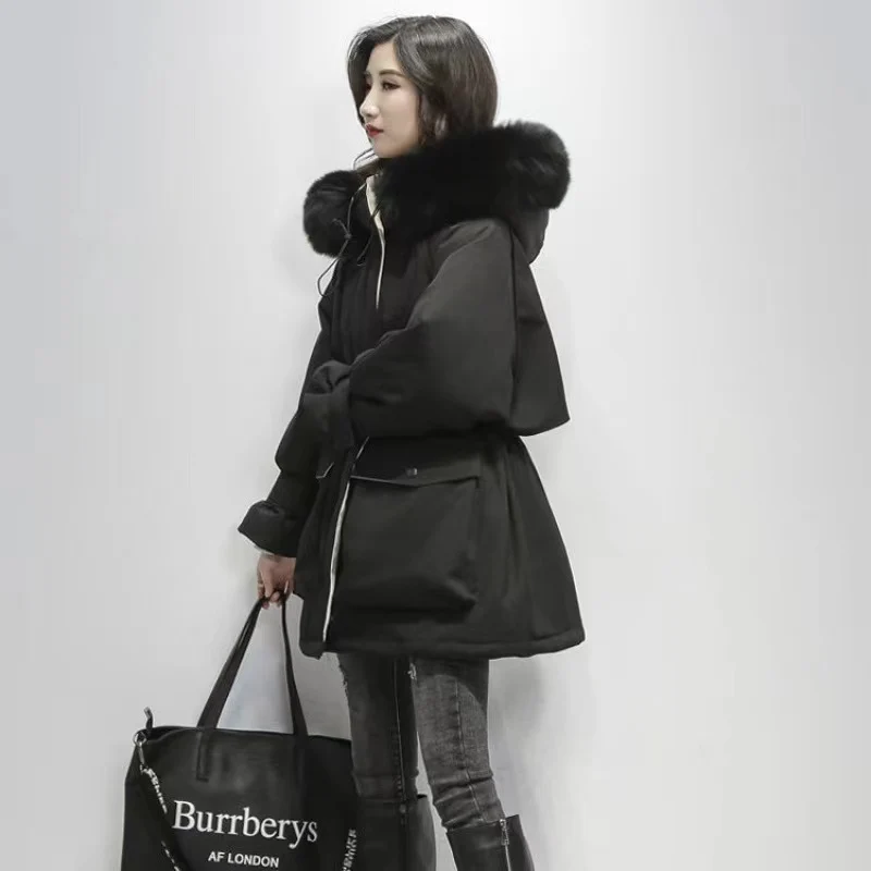 Fox Fur Hooded Coat