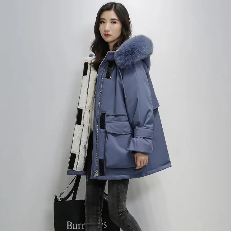 Fox Fur Hooded Coat