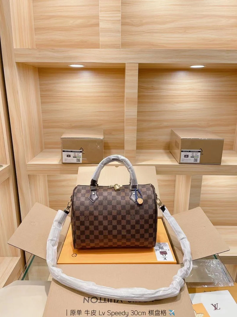 Brown Square Handbag