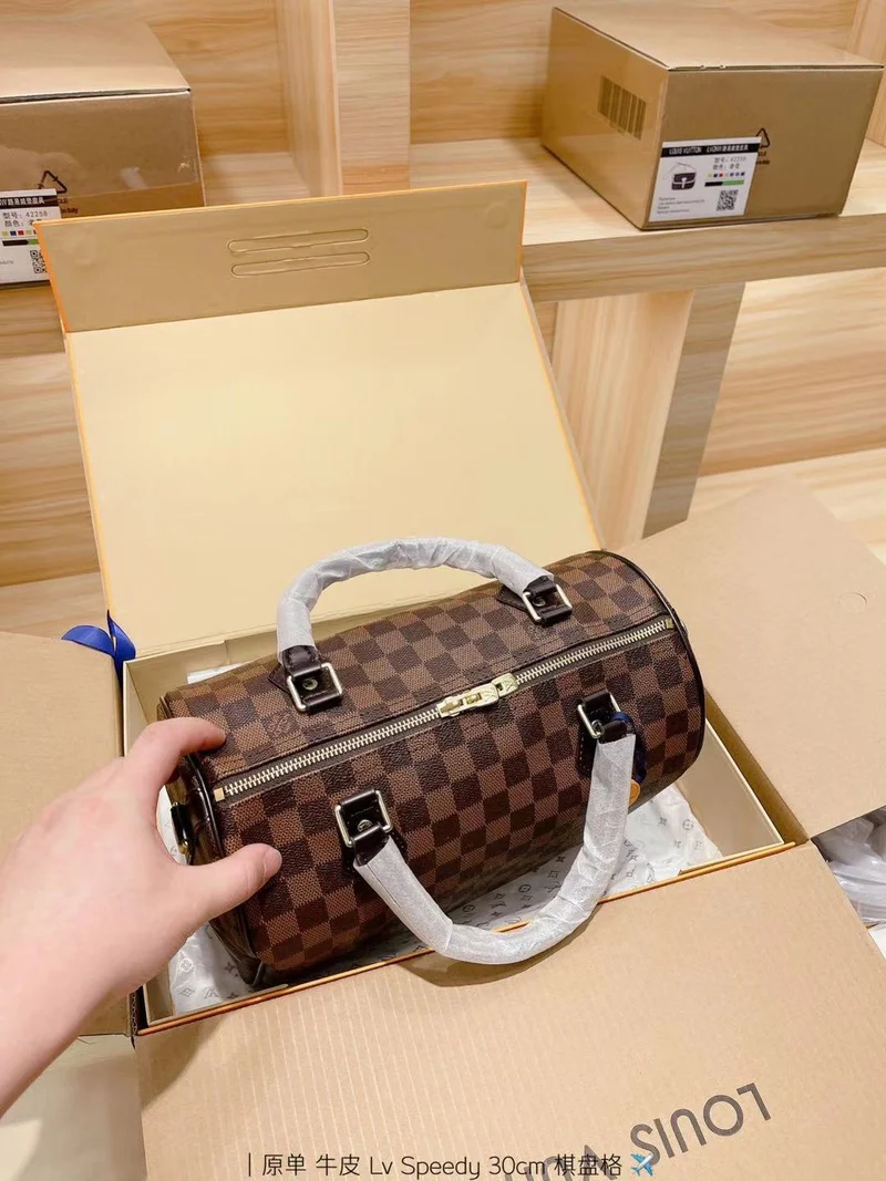 Brown Square Handbag