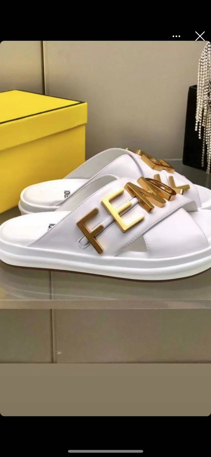 Leather Cross F Sandals