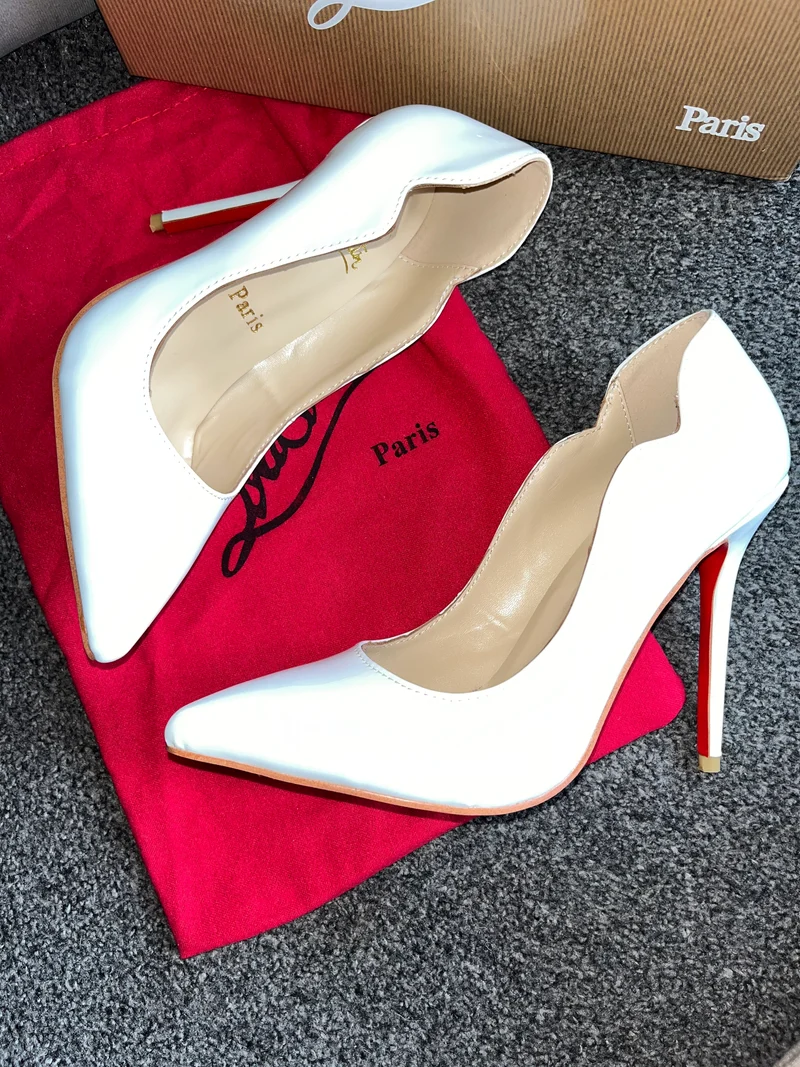 White Red Bottom Heels
