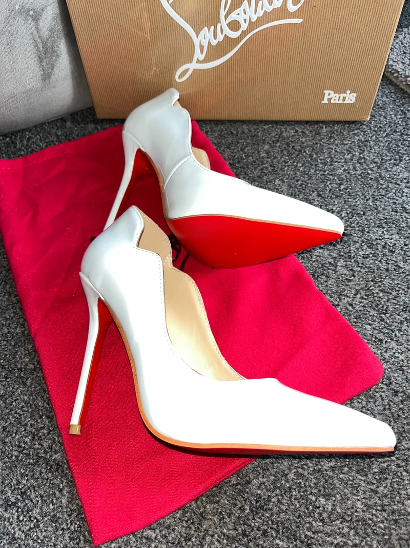 White Red Bottom Heels