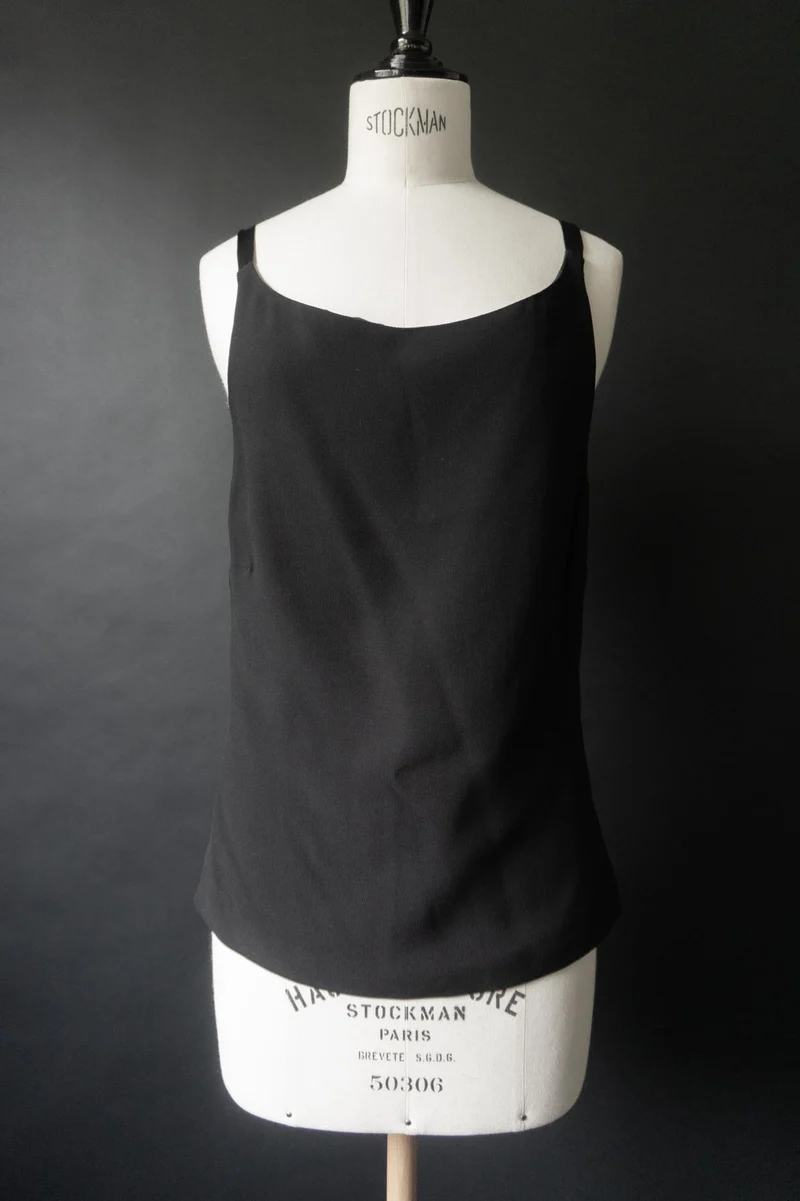 Vintage JOOP Seidentop aus den 90ern in Schwarz, S–M