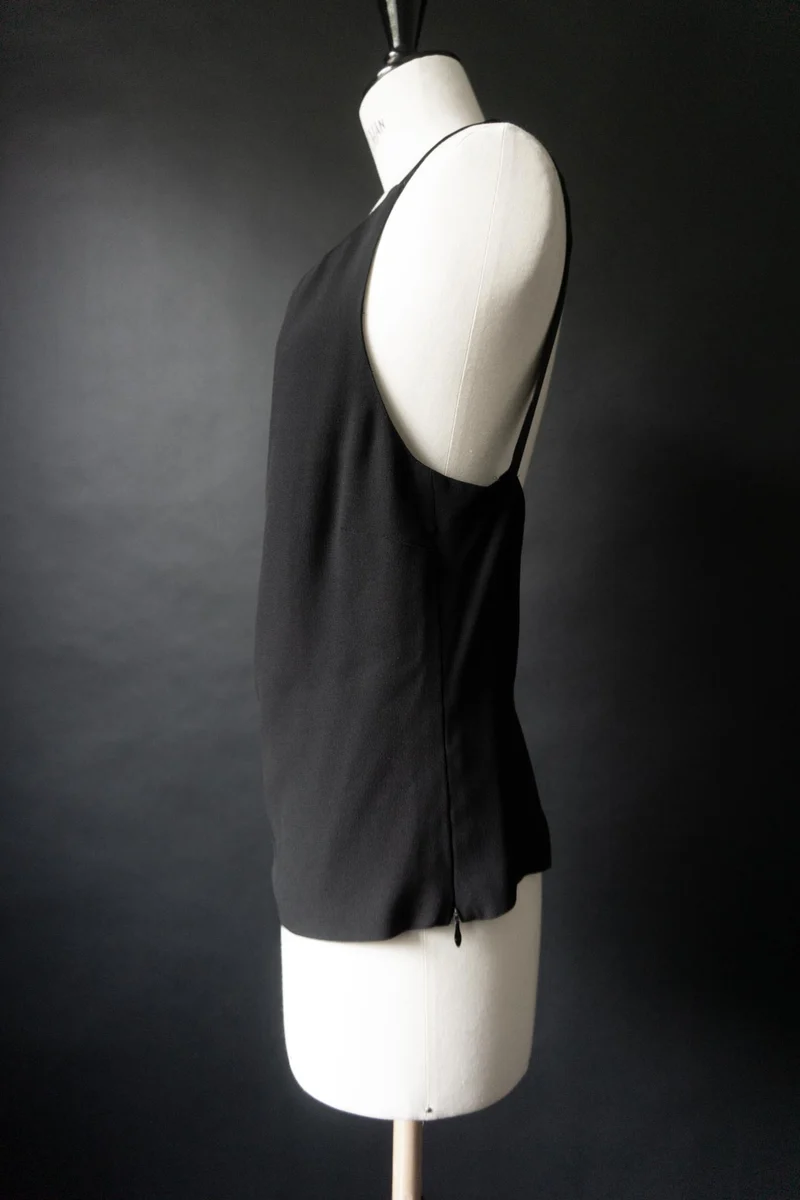 Vintage JOOP Seidentop aus den 90ern in Schwarz, S–M