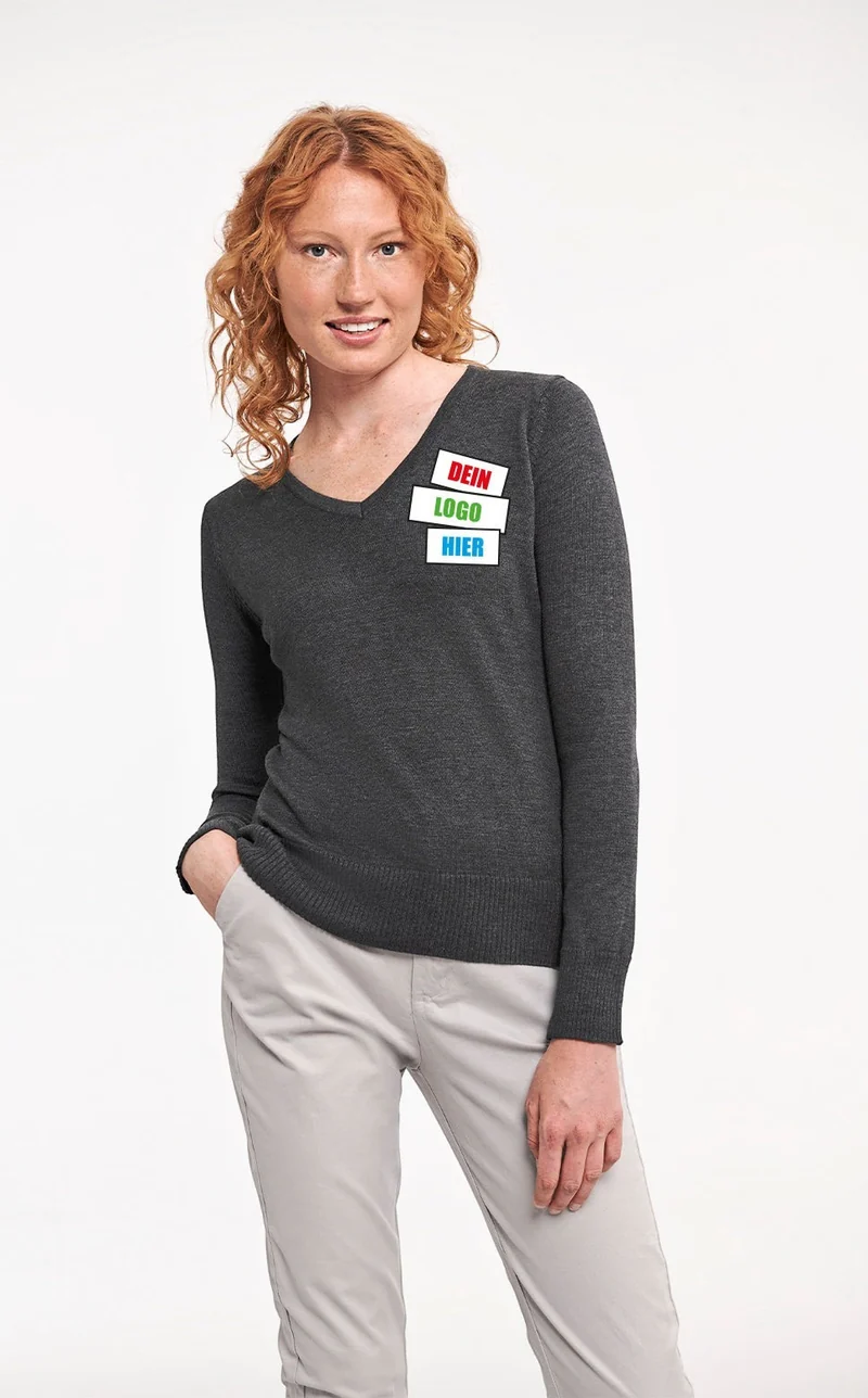 Strickpullover Ladies´ V-Neck Knitted