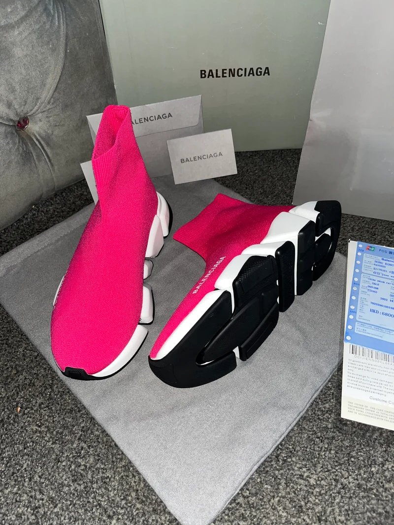 Pink & Black Socks