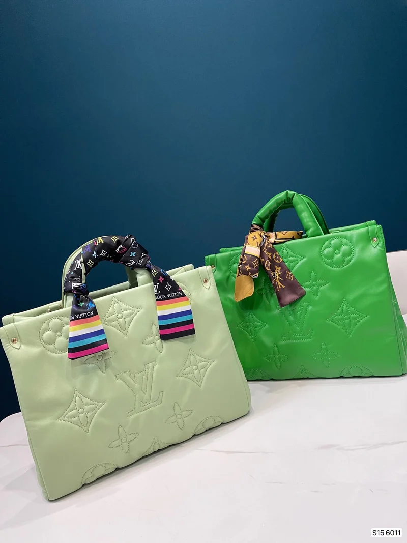 Leather Open Tote Bag