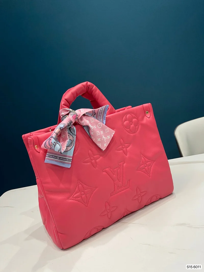 Leather Open Tote Bag