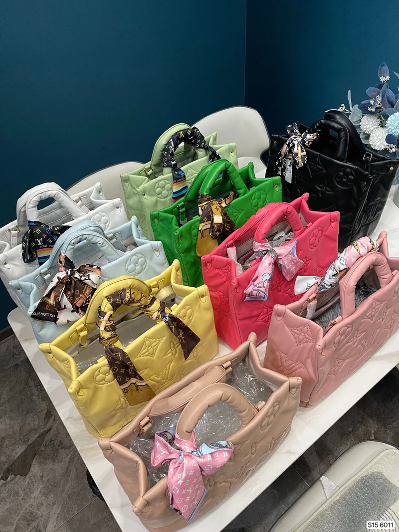 Leather Open Tote Bag