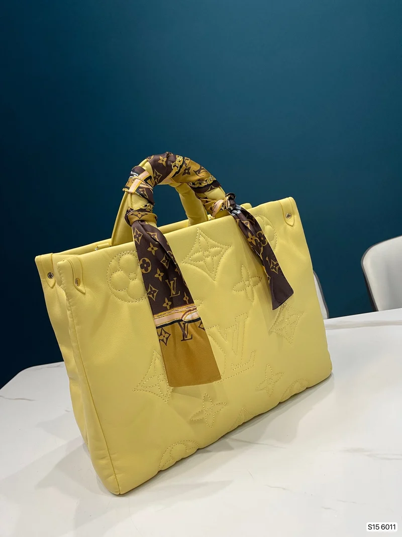 Leather Open Tote Bag
