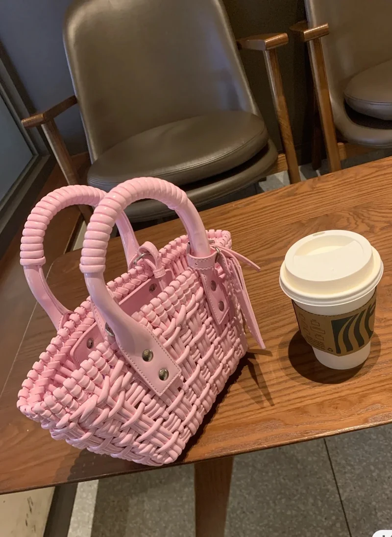 Wicker Basket Bag