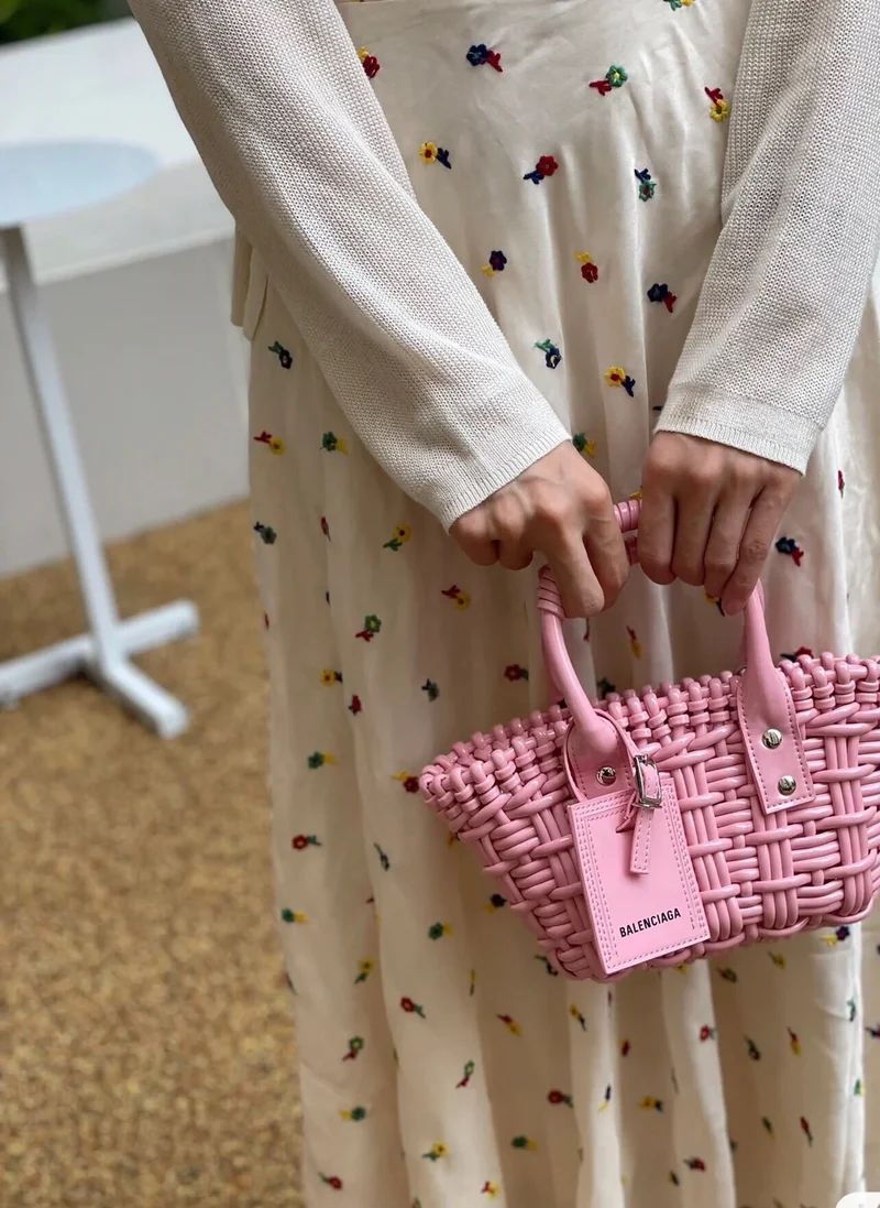 Wicker Basket Bag