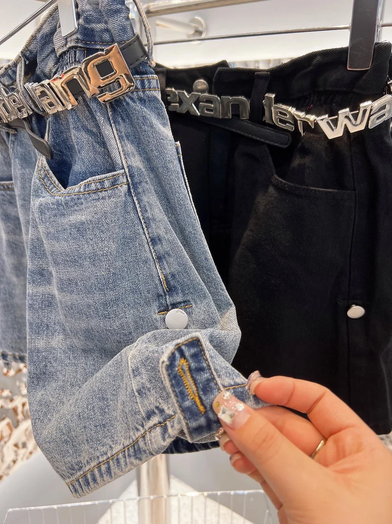 Plain Jean Shorts & Belt